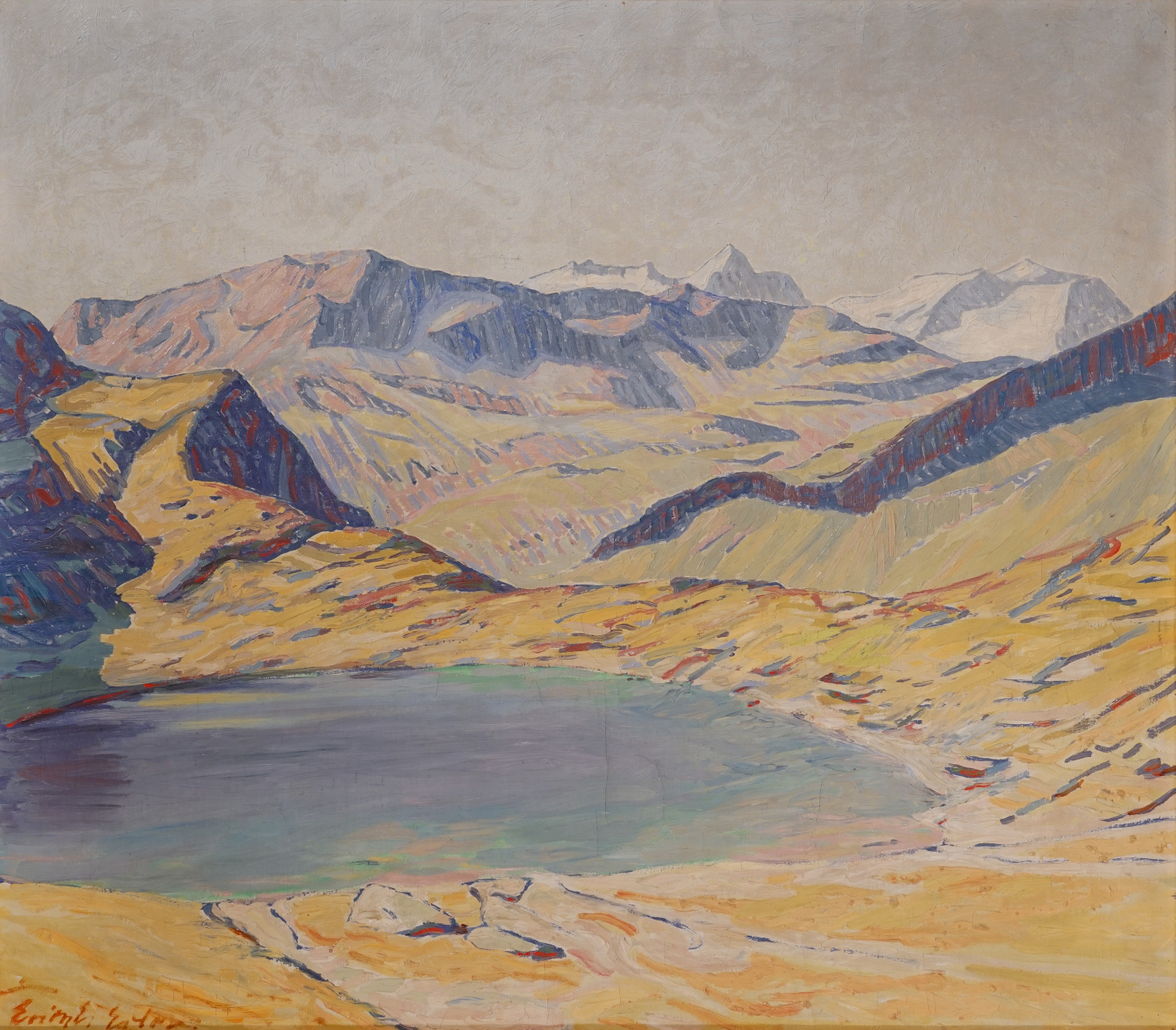 Erich Erler: Lej da Tscheppa mit Piz Corvatsch (c) Joe-Amberg