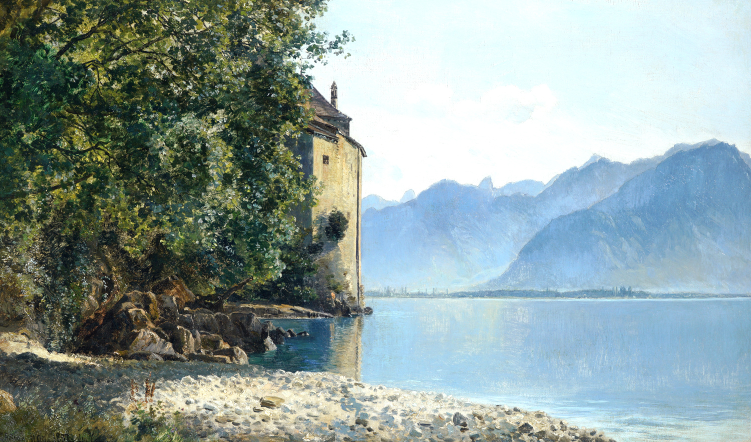 Janus La Cour: Schloss Chillon (c) Joe Amberg Amberg-Art.com