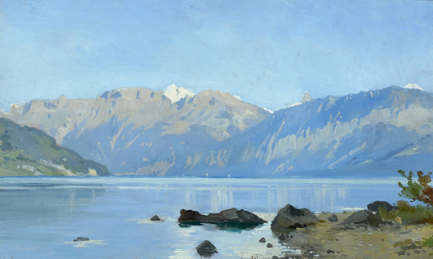 Amberg-Art.com Rodolphe Auguste Bachelin: Thunersee (c) Joe Amberg